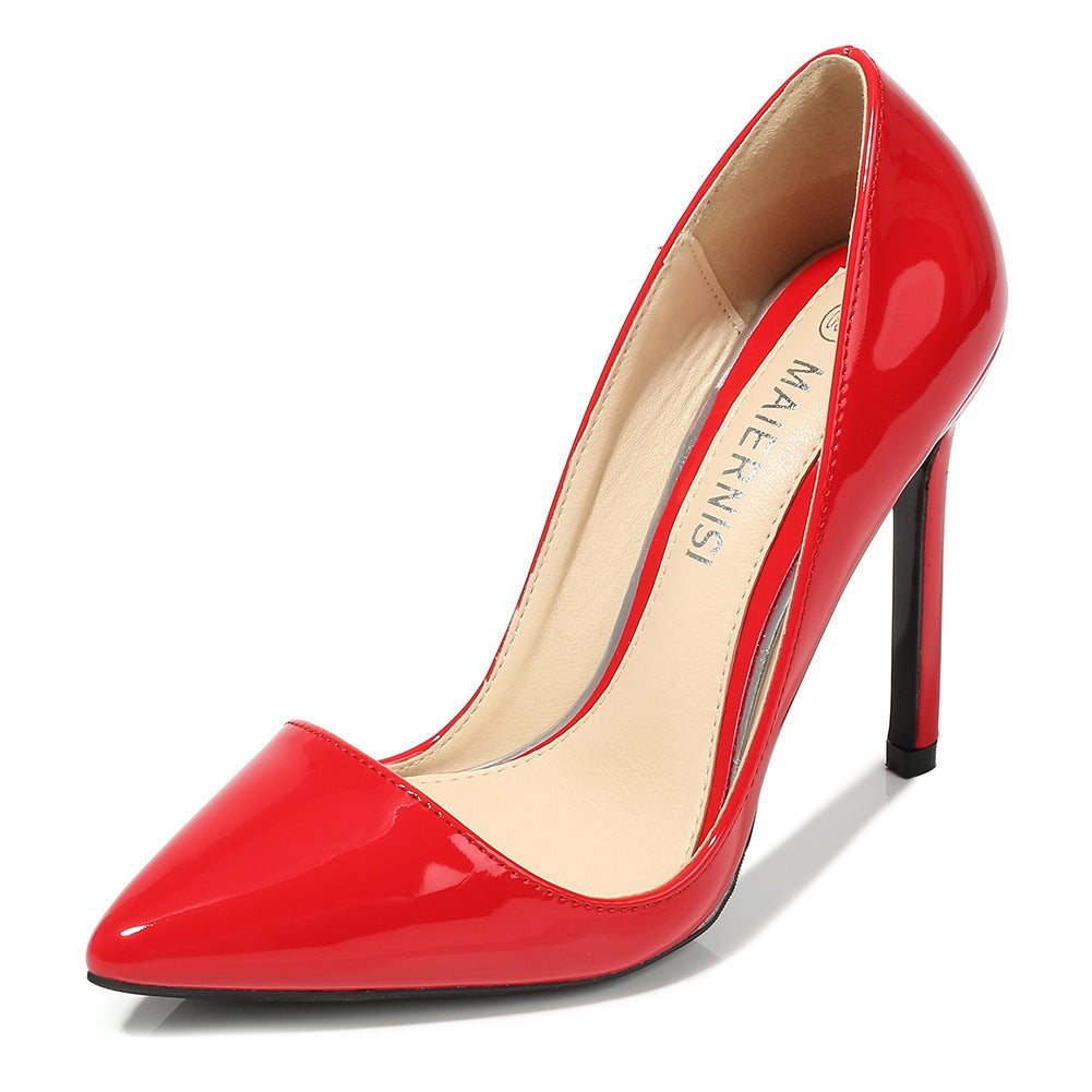 Low-cut Plus Size Pointed High Heel Stiletto Shoes