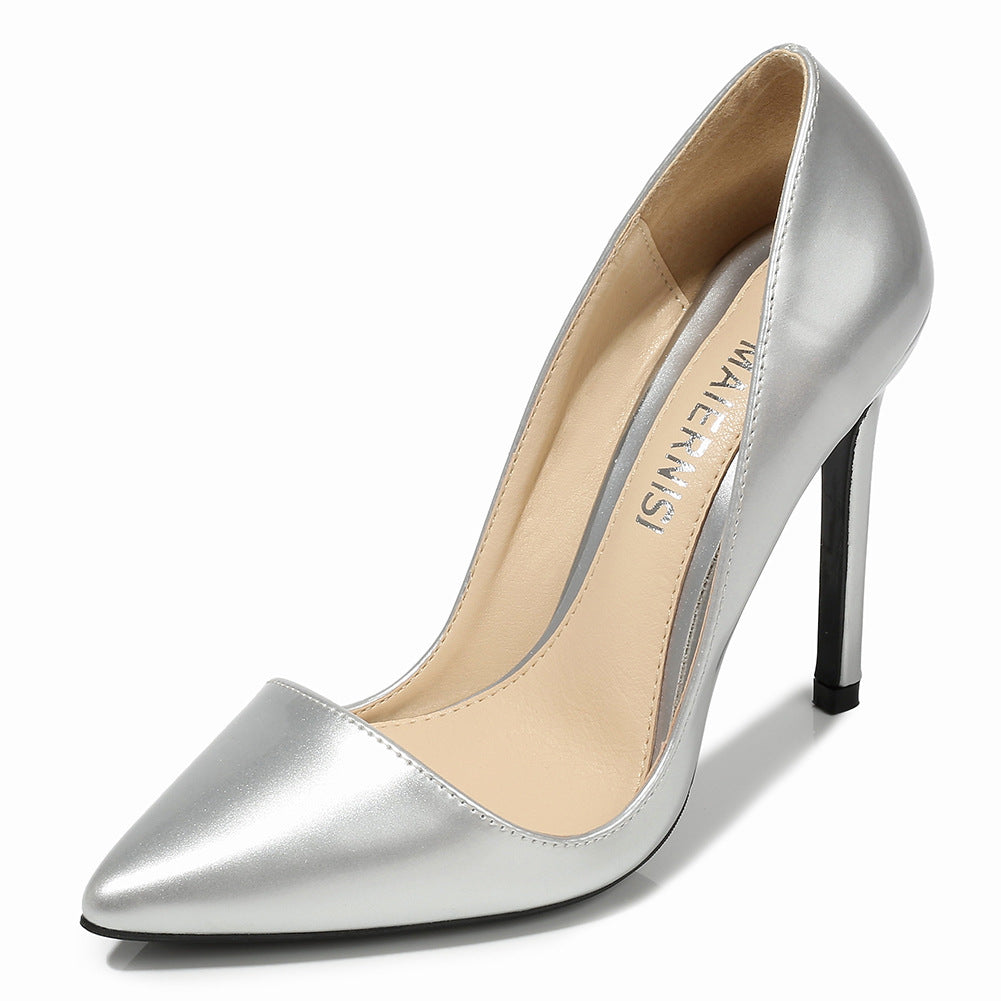 Low-cut Plus Size Pointed High Heel Stiletto Shoes