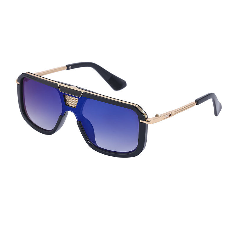 Retro Square European And American Large Frame Sunglasses