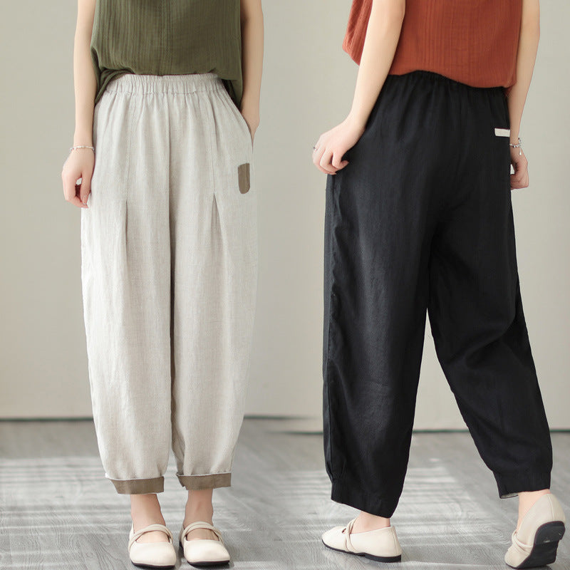 Japanese/Korean style Loose Large Size Slimming High Waist Pants