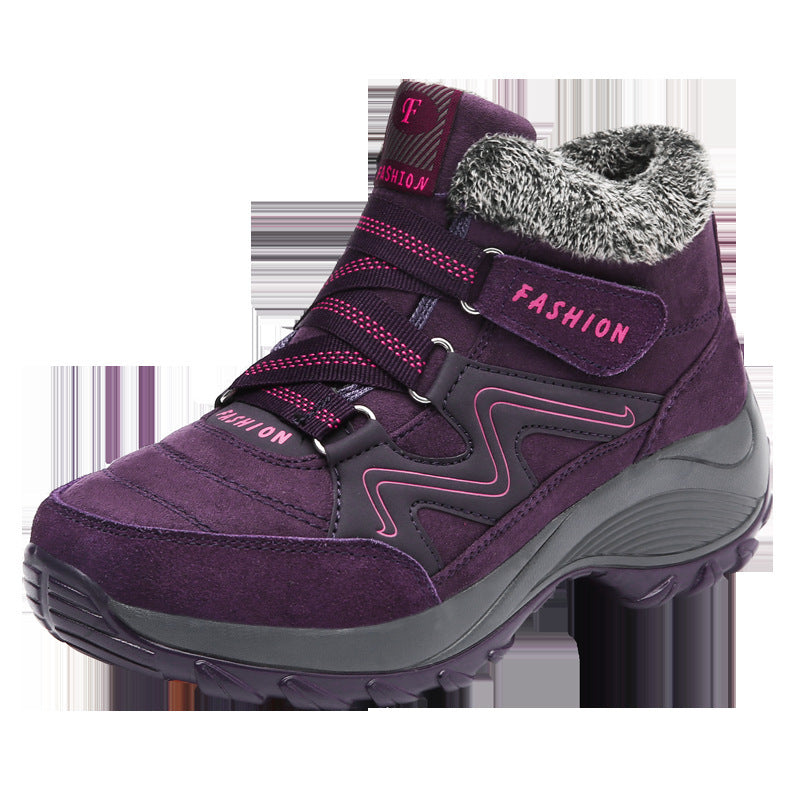 Hiking Shoes For Women Real Leather Waterproof Non-Slip Outdoor Hiking Boots