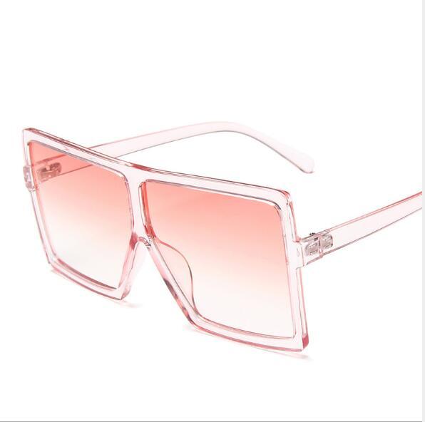 Square Oversized Women's Sunglasses Brand Designer