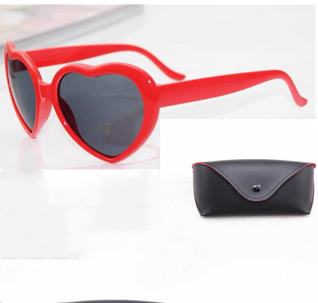 Heart-shaped Lights Become Love Special Effects Sunglasses