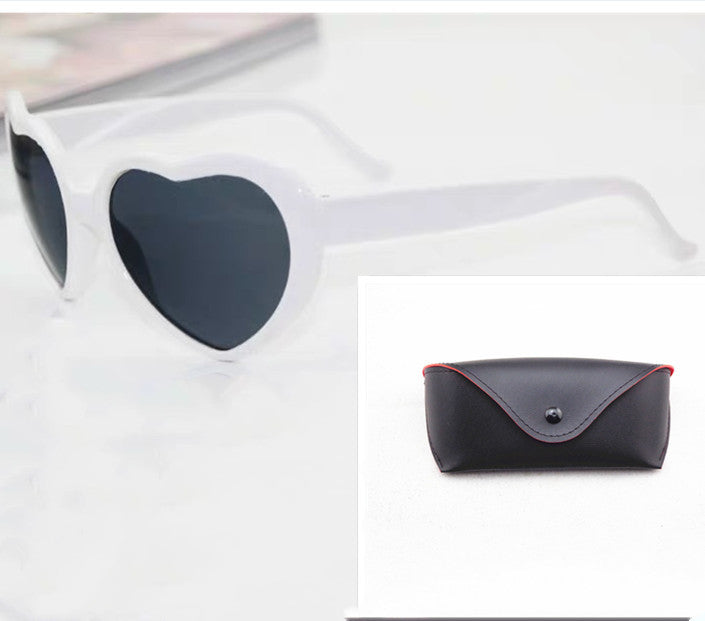 Heart-shaped Lights Become Love Special Effects Sunglasses