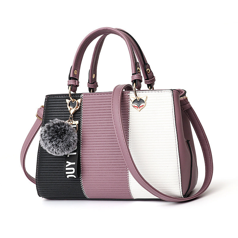 Women's Hairball Ornament Messenger Crossbody Shoulder HandBag