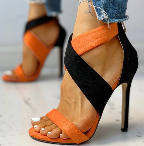 Women's Fashion With Color Matching Heels