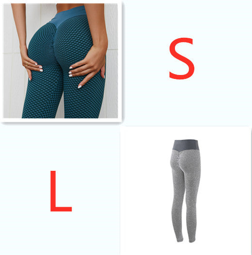 Plaid Breathable Gym Fitness Yoga Leggings For Women