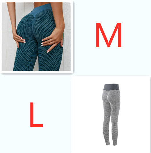Plaid Breathable Gym Fitness Yoga Leggings For Women
