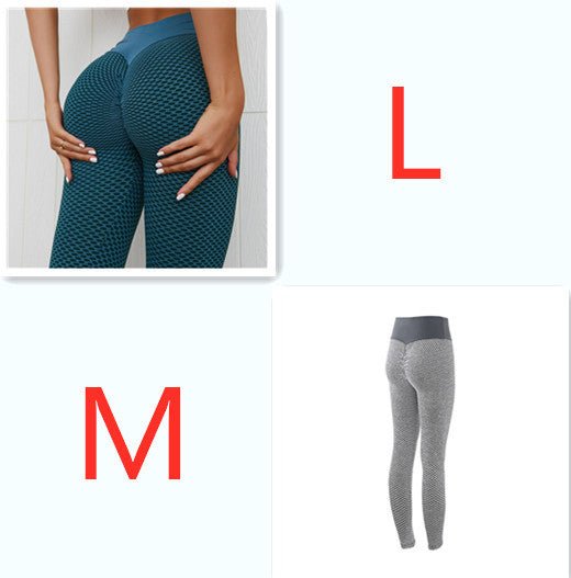 Plaid Breathable Gym Fitness Yoga Leggings For Women