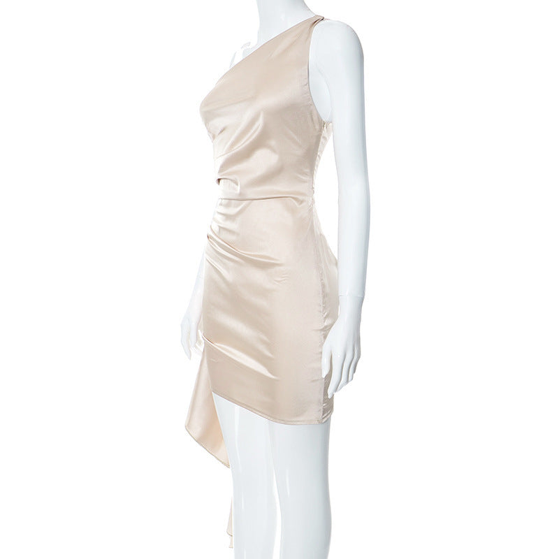 Sleeveless Mini Dress | One-Shoulder Mini Dress | 16th Avenue