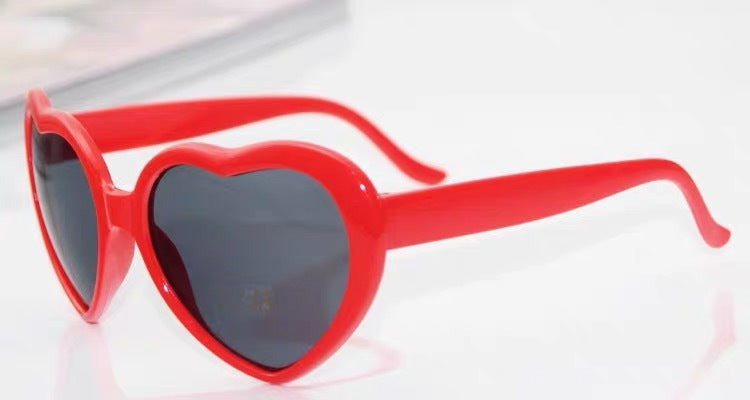 Heart-shaped Lights Become Love Special Effects Sunglasses