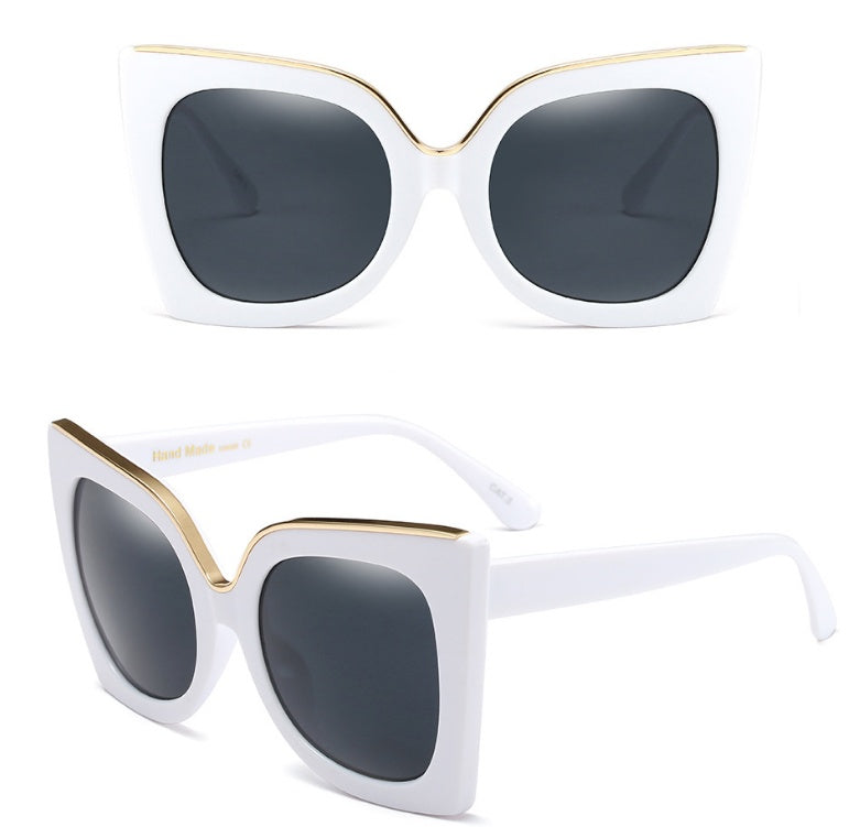 Women's Vintage Cat Eye Gradient Lens Sunglasses