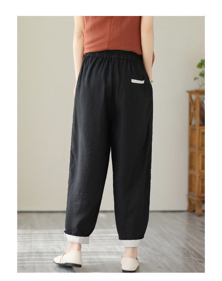 Japanese/Korean style Loose Large Size Slimming High Waist Pants