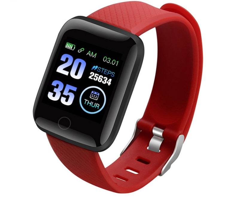 Blood Pressure Monitoring Sports Bracelet with 1.3-inch screen, compatible with iOS and Android, wrist-wear design.