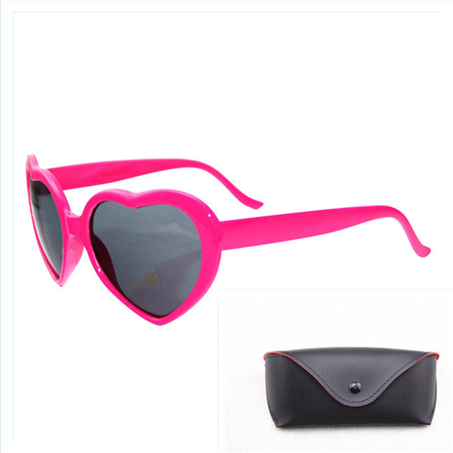 Heart-shaped Lights Become Love Special Effects Sunglasses