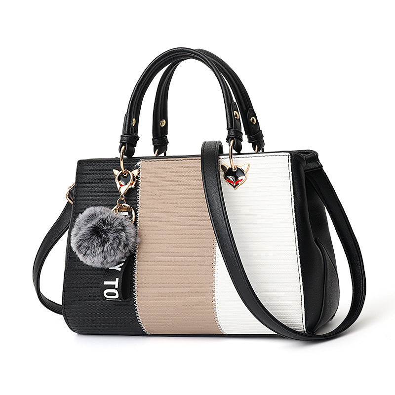 Women's Hairball Ornament Messenger Crossbody Shoulder HandBag