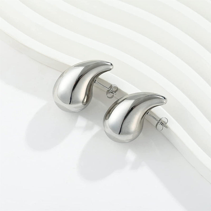 Luxury Metal Water Drop Earrings