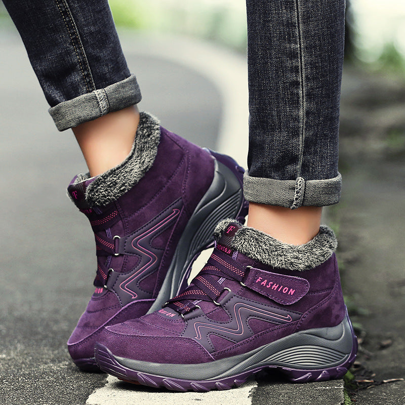 Hiking Shoes For Women Real Leather Waterproof Non-Slip Outdoor Hiking Boots