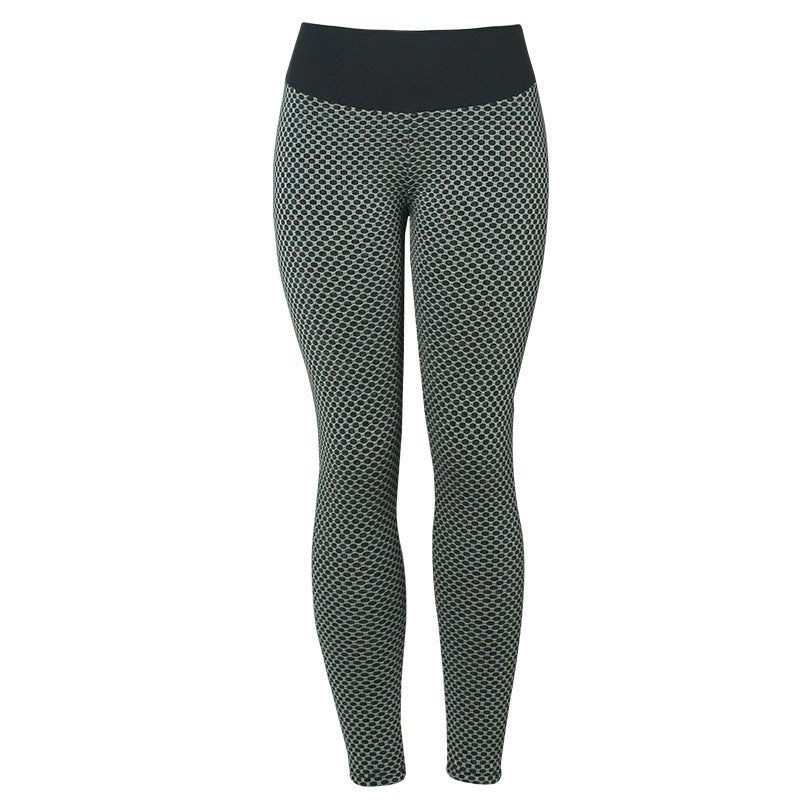Plaid Breathable Gym Fitness Yoga Leggings For Women