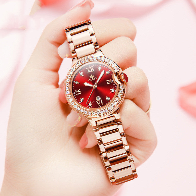 Olevs Explosions Waterproof Ladies Luxury Watch