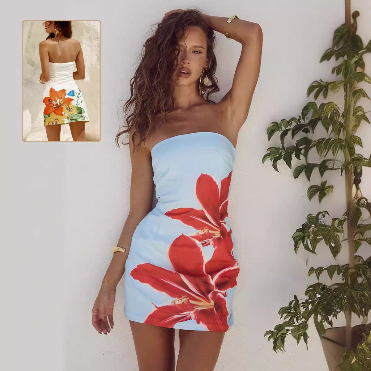 Women's Flower Print Dress | Women's Short Dress | 16th Avenue