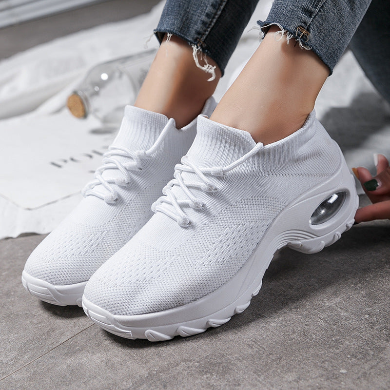 Women's Sports flying knit socks shoes