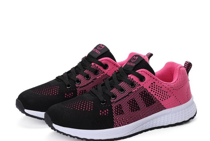 Female student sport breathable mesh shoes