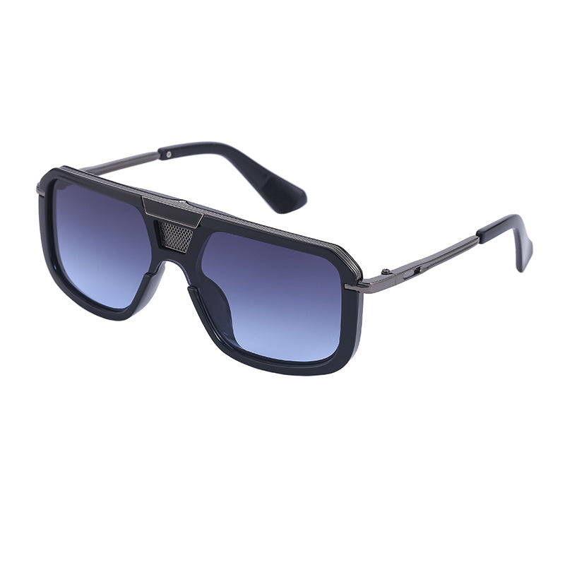 Retro Square European And American Large Frame Sunglasses