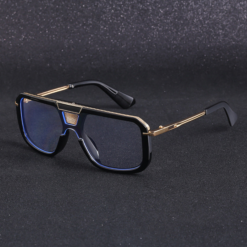 Retro Square European And American Large Frame Sunglasses