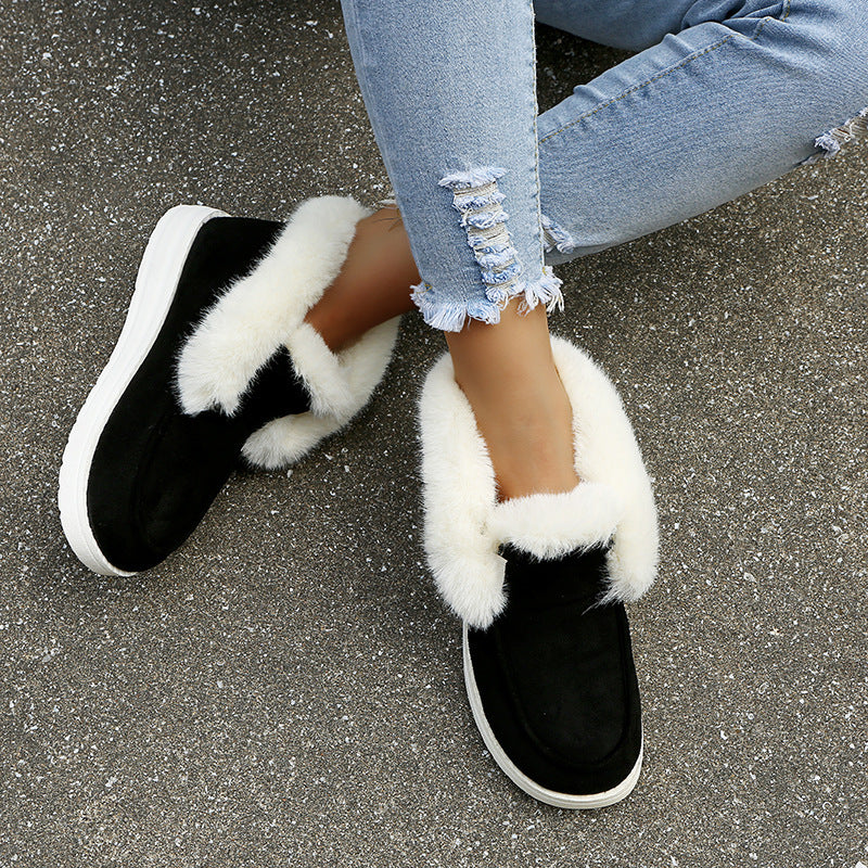 Winter Ankle Plush Fur Boots