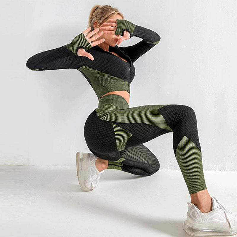 3PCS Seamless Yoga Sport Set