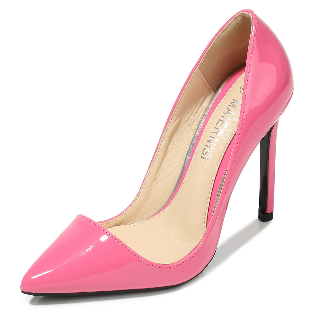 Low-cut Plus Size Pointed High Heel Stiletto Shoes