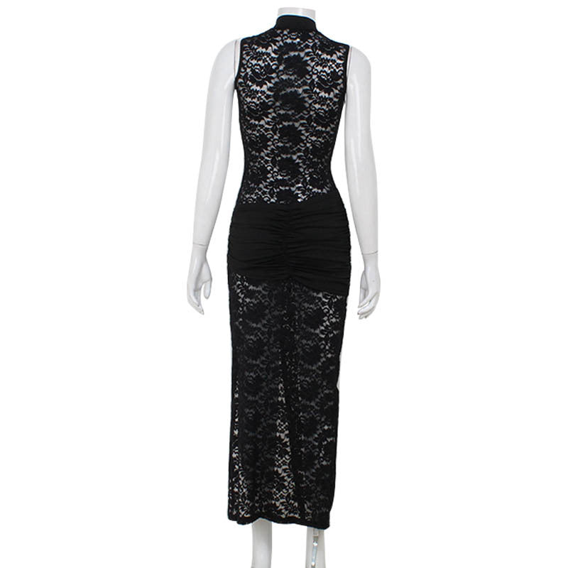 Black Sleeveless Dress | Black Lace Dress | 16th Avenue