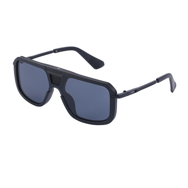 Retro Square European And American Large Frame Sunglasses