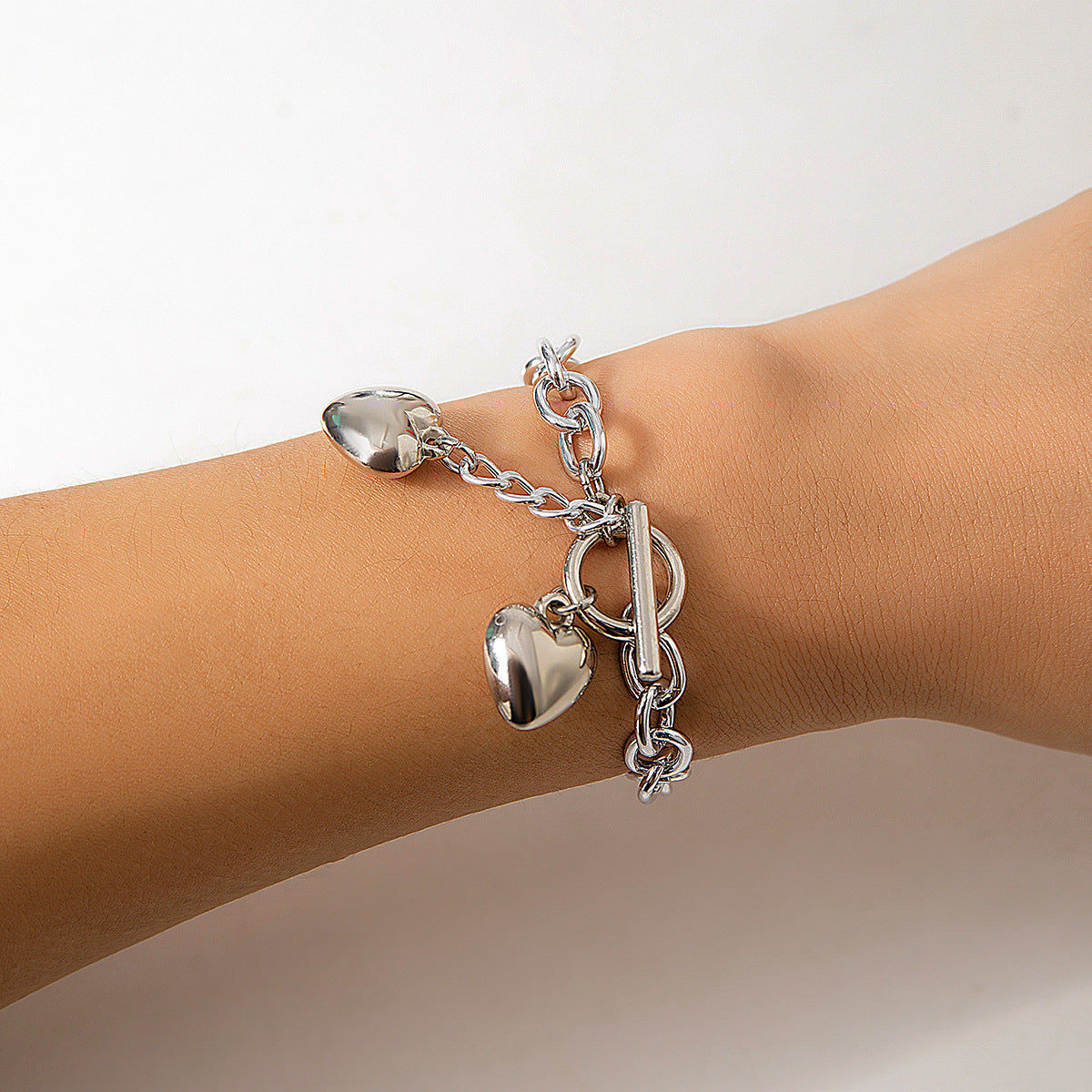 Shiny Lock And Key Pendant Necklace For Women