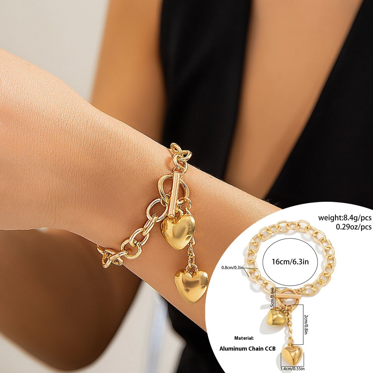 Shiny Lock And Key Pendant Necklace For Women