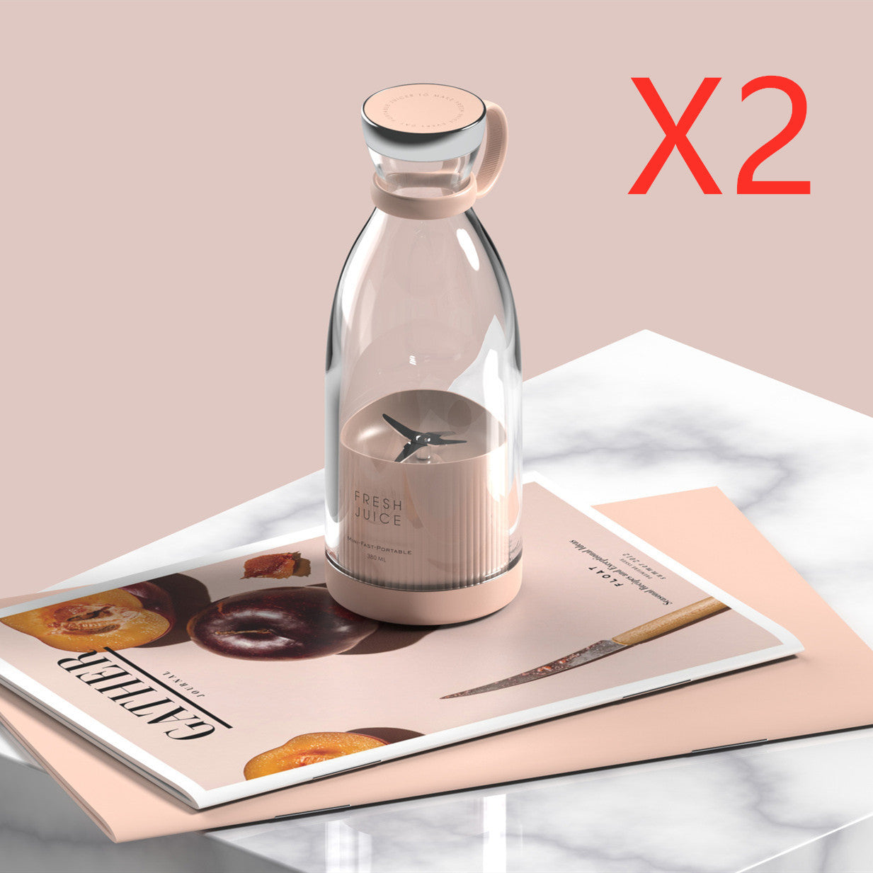 Portable USB Rechargeable 350ML Electric Juicer Blender Mixer