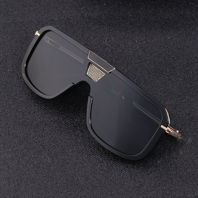 Retro Square European And American Large Frame Sunglasses