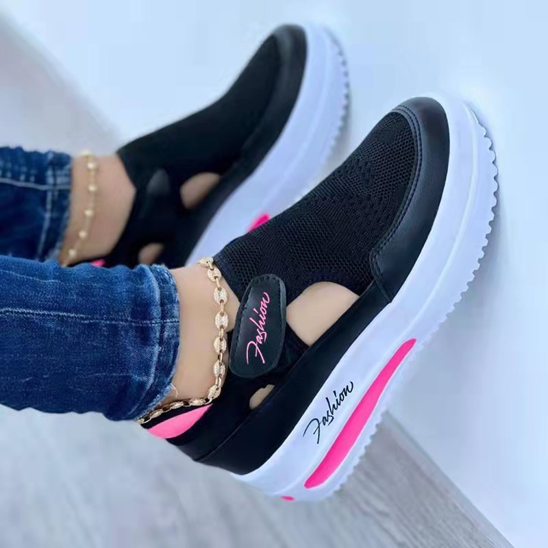 Women's Casual Low Wedge Breathable Non-Slip Comfort Sport Sneakers