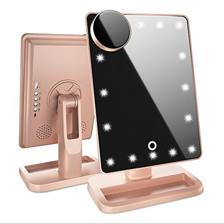 Touch Screen Makeup Mirror With 10X Magnifying Mirrors Lights
