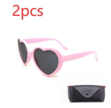 Heart-shaped Lights Become Love Special Effects Sunglasses