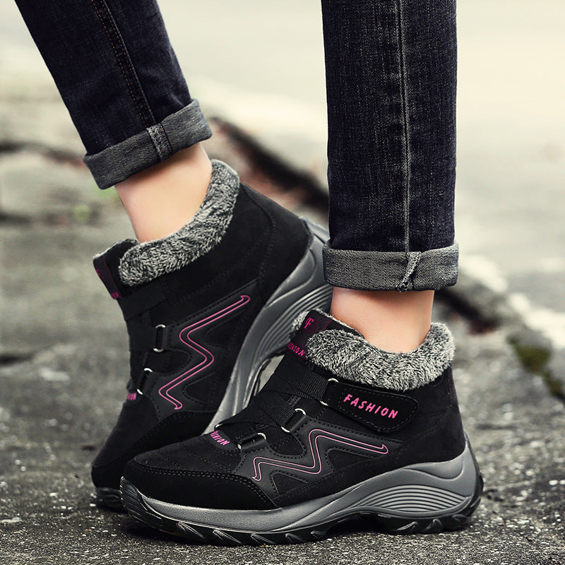 Hiking Shoes For Women Real Leather Waterproof Non-Slip Outdoor Hiking Boots