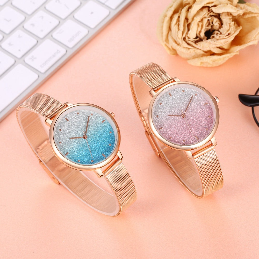 Women's Starry Quartz Mesh Watch
