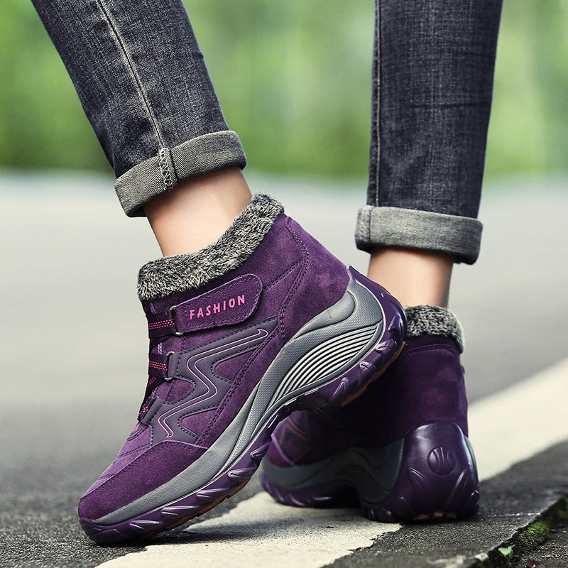 Hiking Shoes For Women Real Leather Waterproof Non-Slip Outdoor Hiking Boots
