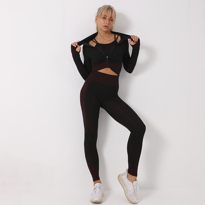 3PCS Seamless Yoga Sport Set