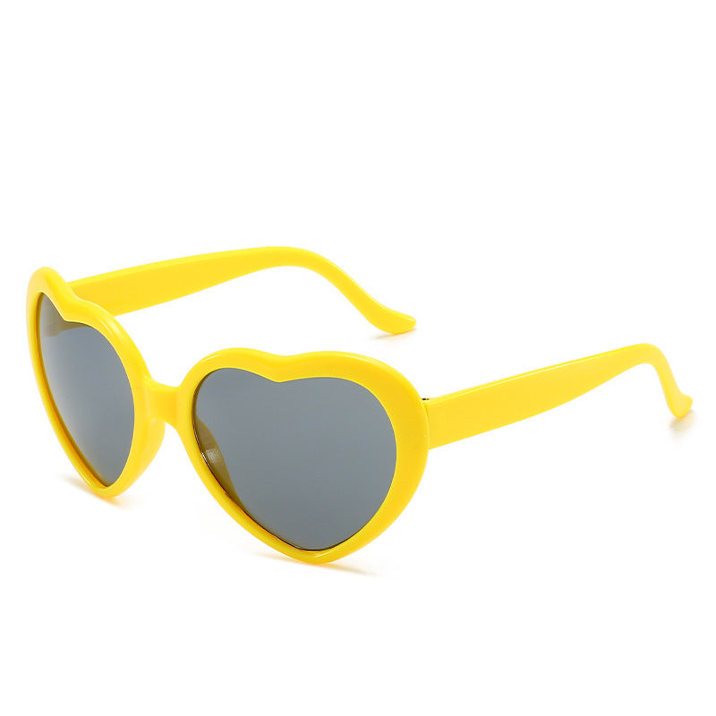 Heart-shaped Lights Become Love Special Effects Sunglasses