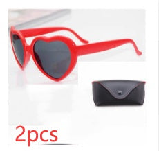 Heart-shaped Lights Become Love Special Effects Sunglasses