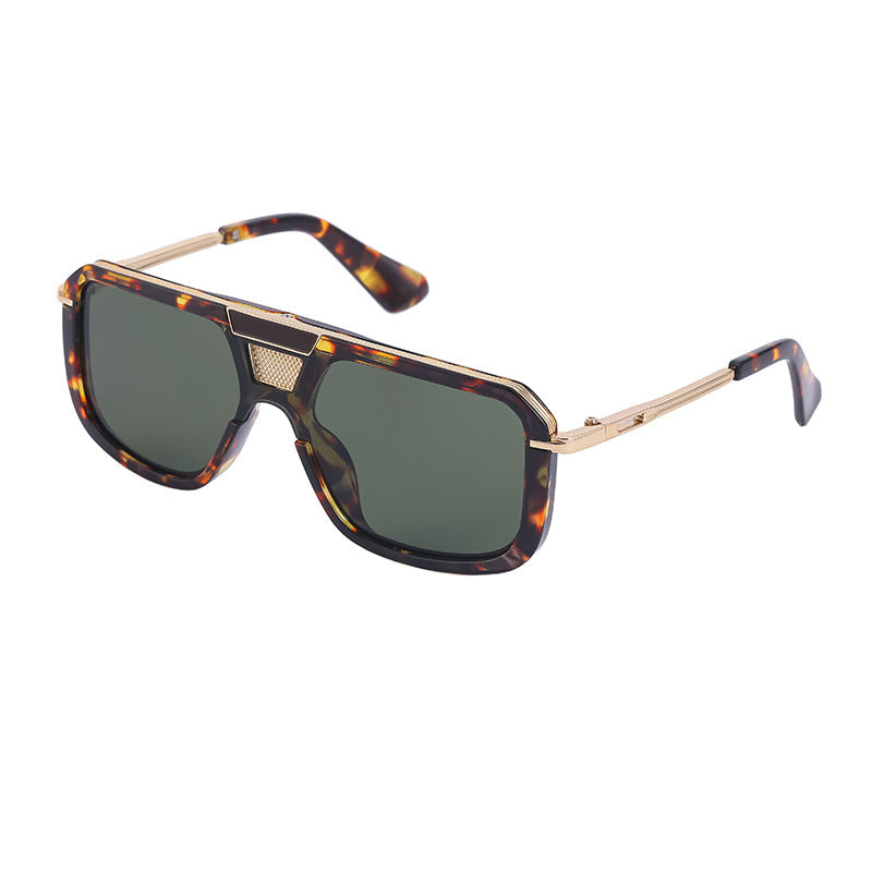 Retro Square European And American Large Frame Sunglasses