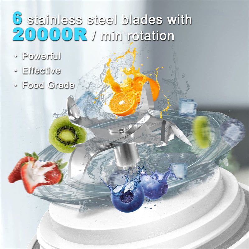 6 Blade Mini Portable Blender Juicer