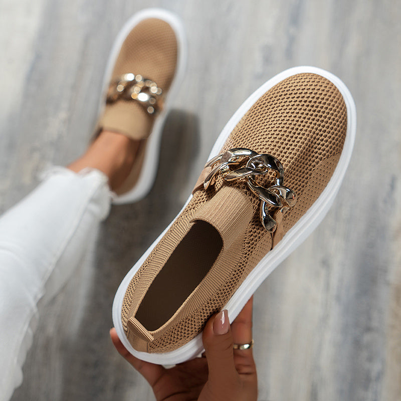 Women Chain Breathable Mesh Shoes